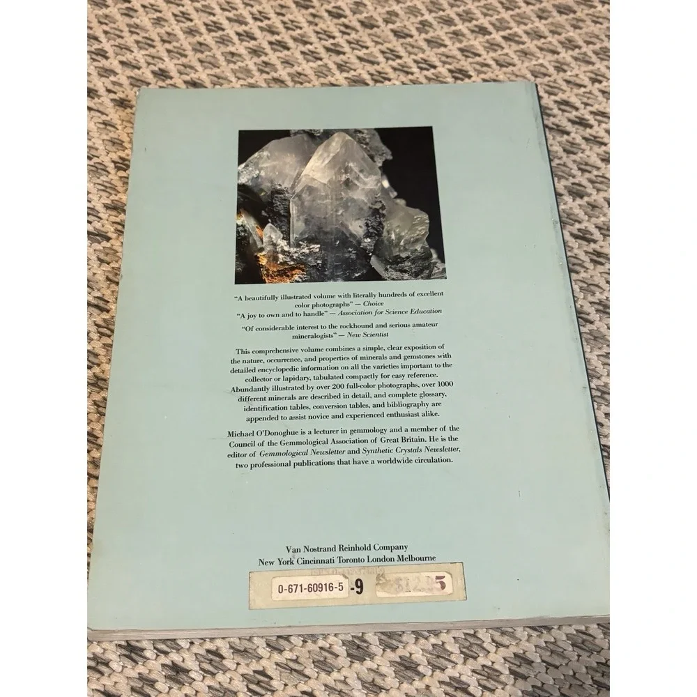 Mineral & Gemstones Vintage Paperback VNR Color Dictionary Mineralogy NonFiction
